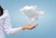 hand holding a cloud