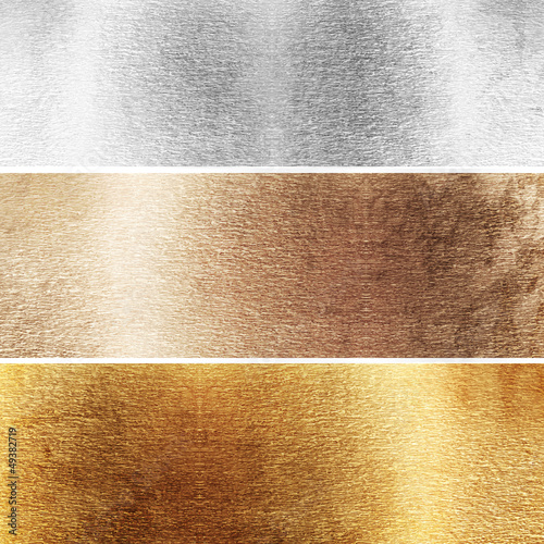 Photo: Aluminium, brass and copper plates Aluminium, brass and copper plates
