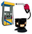 Oil and petrol