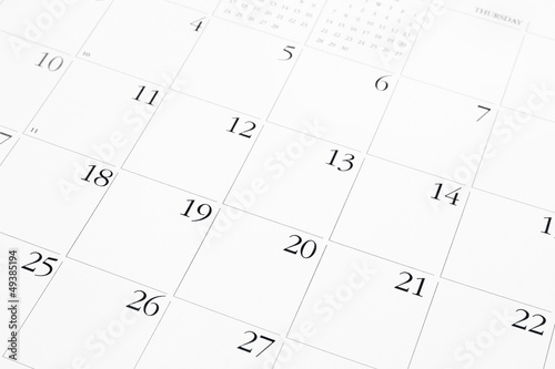 Photo: Calendar page Calendar page