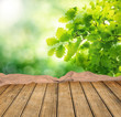 Wooden empty table
