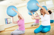 Photo: Exercise with balls Exercise with balls