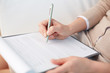 Filling in the form