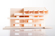 Architecture model Building showing structure