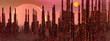 Fantasy city - 3D render