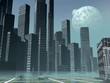 Futuristic city - 3D render