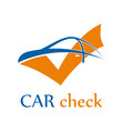 Vector logo car check