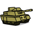 Cartoon Car 63 : Military Tank