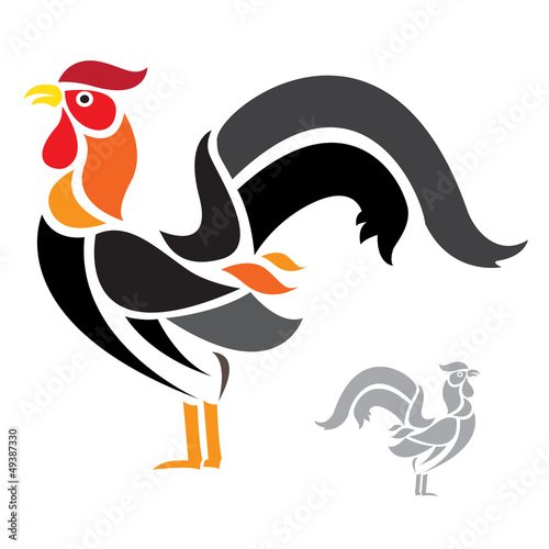 Vector: Vector image of an cock on white background Vector image of an cock on white background