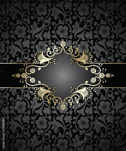 Vector: Royal floral note book Cover-Banner Royal floral note book Cover-Banner
