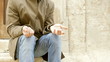 Tramp begging for charity gets one coin, asks for more