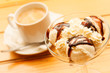 ice cream with coffee