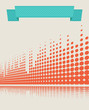musical retro background with equalizer lines