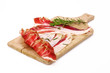 Prosciutto and herbs