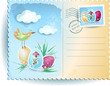 Vector: Easter postcard Easter postcard