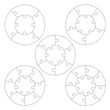 Puzzle Vorlagen rund