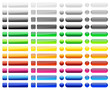 Mega Button Set Bunt Rund Eckig