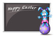 A bunny and the easter egg
