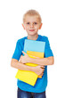 Boy with books