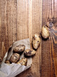 Farm fresh potatoes at market