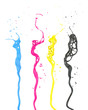 cmyk paint splash