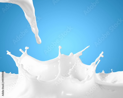 Photo: Image of milk splashes Image of milk splashes