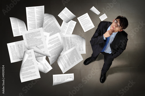 Photo: Image of businessman top view Image of businessman top view