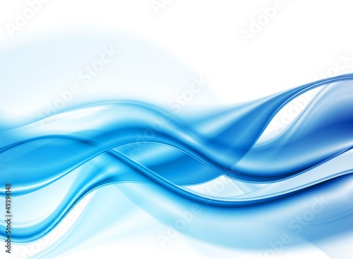 Vector: Vector blue smooth waves Vector blue smooth waves