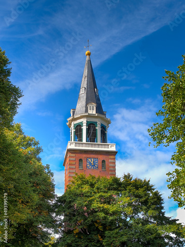 Photo: Church Tower in Tree Church Tower in Tree