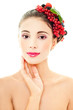 beautiful girl with berries