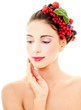 beautiful girl with berries