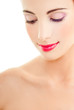 model with a professional makeup
