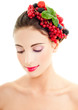beautiful girl with berries