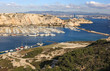 view of the sea and the harbor on the The Frioul Islands