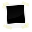 Polaroid mit Klebestreifen