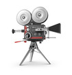 Old style movie camera