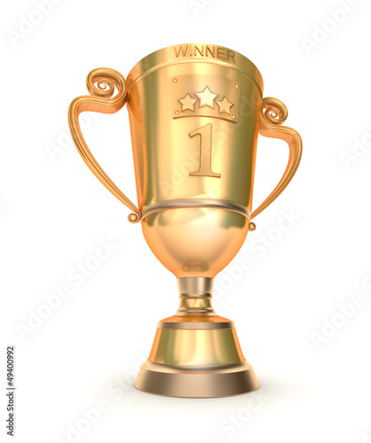 Illustration: Golden trophy cup Golden trophy cup