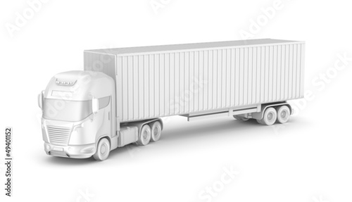Illustration: Truck with container. Blank. My own design. Truck with container. Blank. My own design.