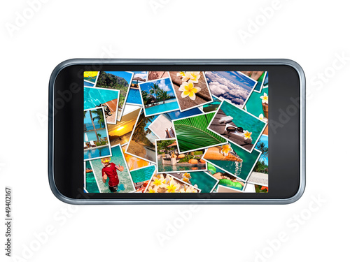 Photo: Téléphone portable et photos de vacances Téléphone portable et photos de vacances