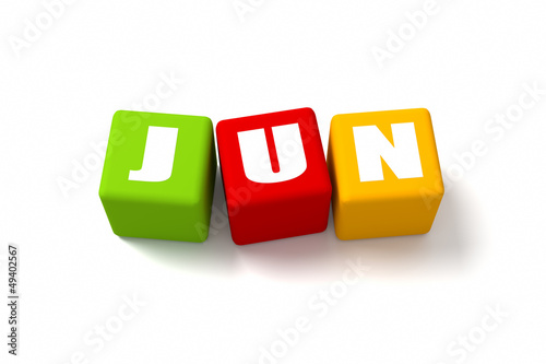 Illustration: June Colored Cubes June Colored Cubes