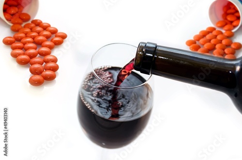 Photo: Alcohol and drugs. Alcohol and drugs.
