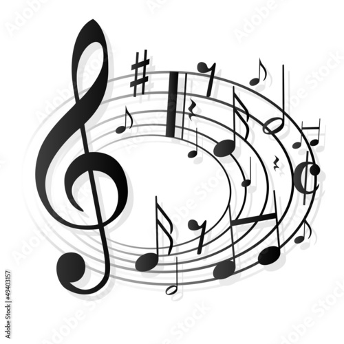 Vector: Notenschlüssel Noten Musik Notenschlüssel Noten Musik