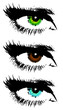 colored eyes