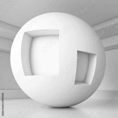 Illustration: White Futuristic Interior Design White Futuristic Interior Design