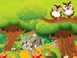 The life on the farm - illustration for the children
