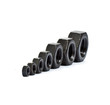 Hexagonal screws isolated on a white background in the industry