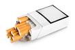 Open pack of cigarettes