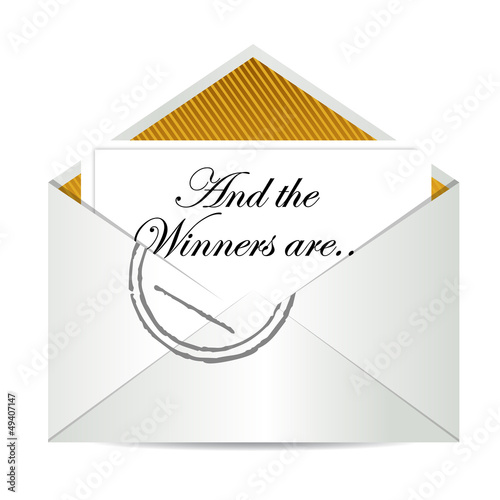 Illustration: Award winners envelope Award winners envelope