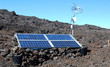 Station de contrôle sur un volcan