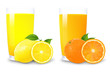 Lemon And Orange Juice And Slices Of Orange